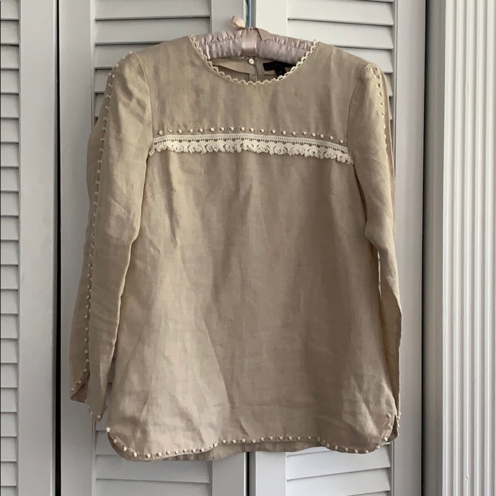 J Crew linen top